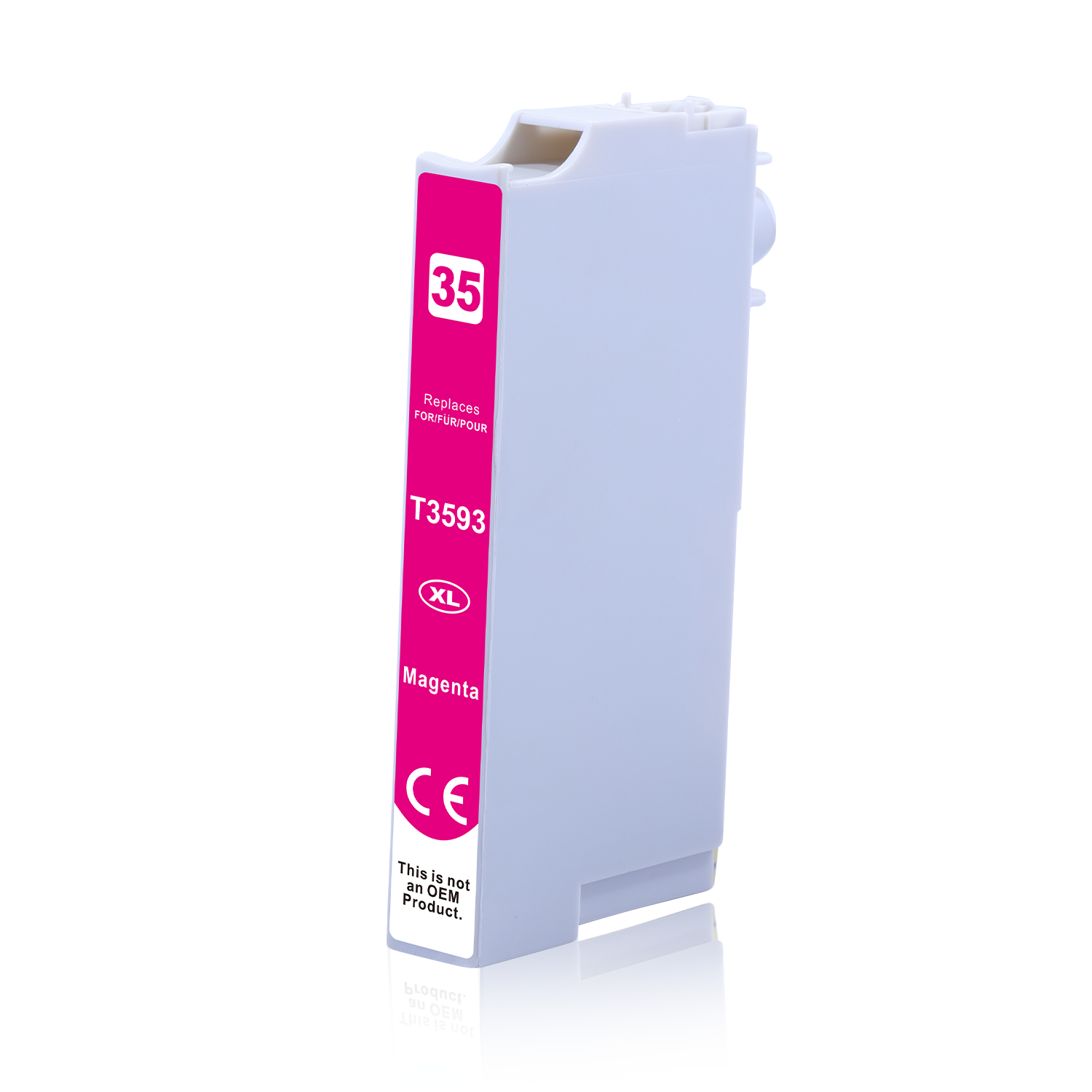 EuroCartridge kompatibel Tintenpatrone Magenta EuroT3593 T3593 ~1900 Seiten kompatibel  : DIE Alternative, Top Qualität, volle Funktionsfähigkeit - kompatibel mit Epson T3593 (C13T35934010)