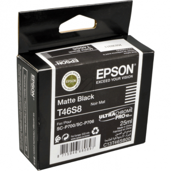 ORIGINAL Epson Tintenpatrone Schwarz (Matt) C13T46S800 T46S8 25ml Ultrachrome® Pro10