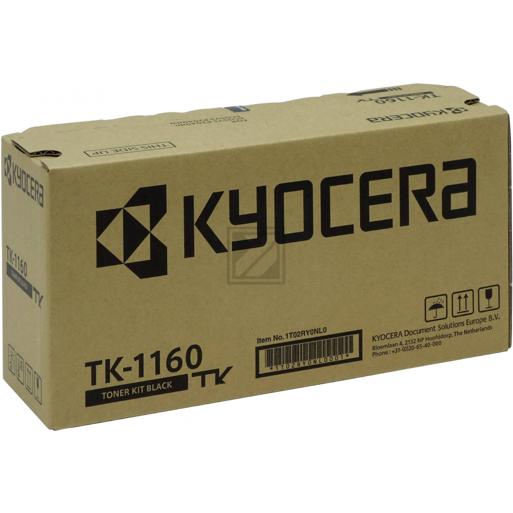 ORIGINAL Kyocera Toner Schwarz TK-1160 1T02RY0NL0 ~7200 Seiten