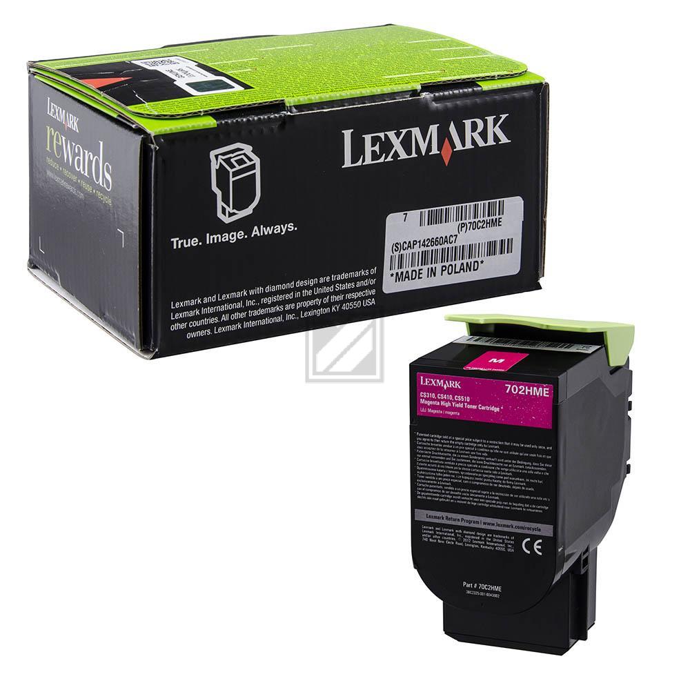 ORIGINAL Lexmark Toner Magenta 70C2HME ~3000 Seiten Corporate Toner