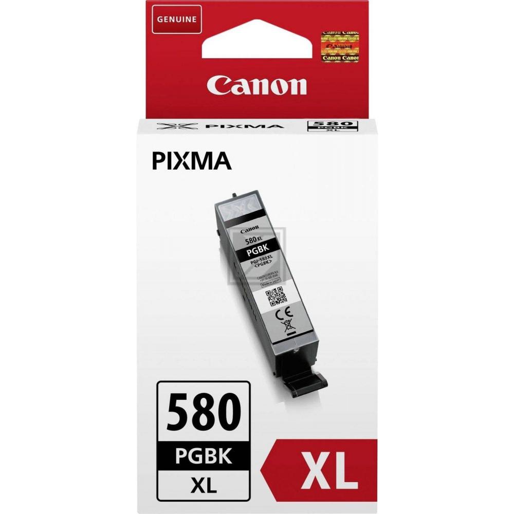 ORIGINAL Canon Tintenpatrone Schwarz PGI-580pgbk XL 2024C001 ~400 Seiten 18,5ml