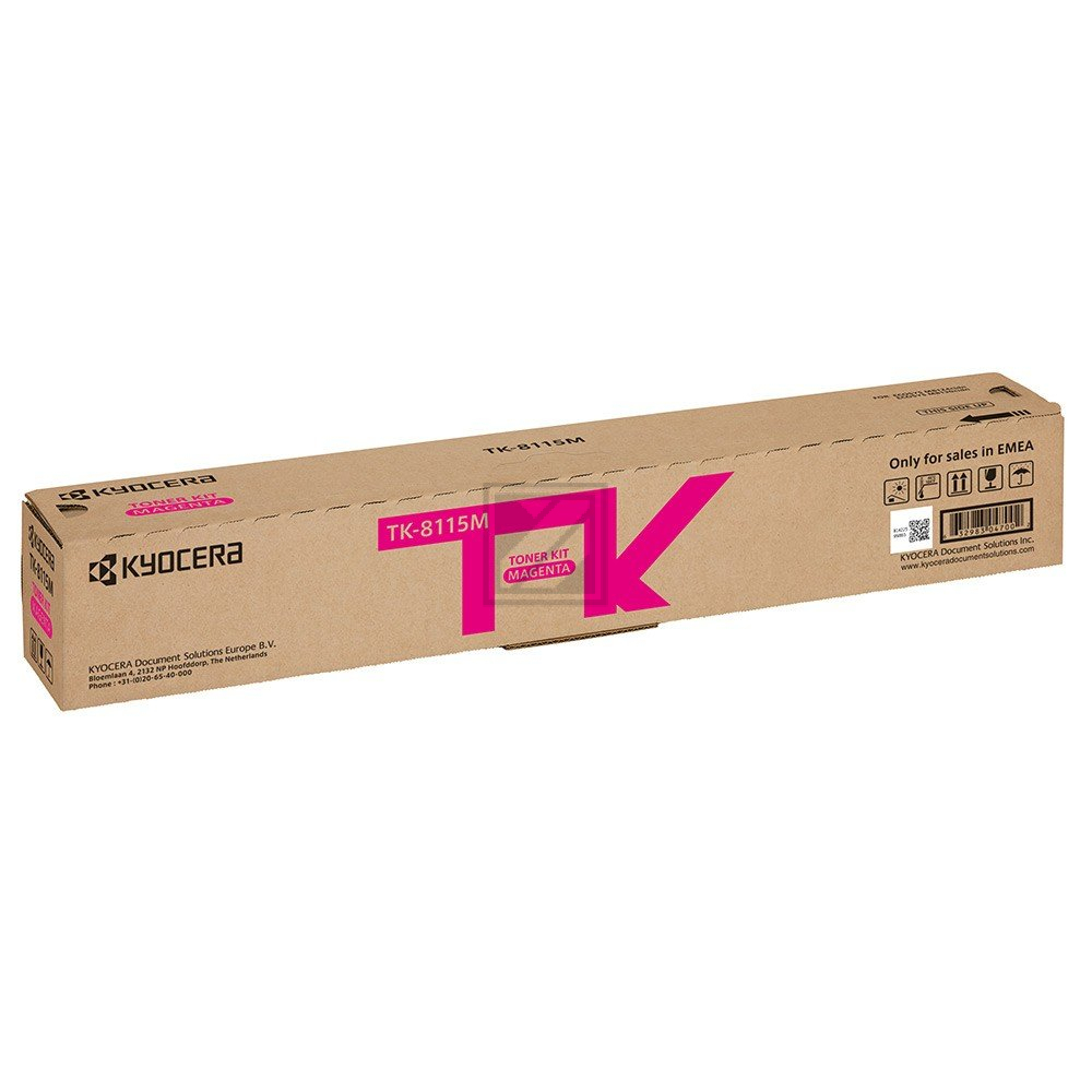 ORIGINAL Kyocera Toner Magenta TK-8115M 1T02P3BNL0 ~6000 Seiten inkl. Resttonerbehälter