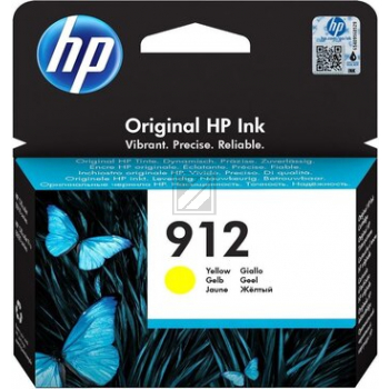 ORIGINAL HP Tintenpatrone Gelb 3YL79AE 912 ~315 Seiten