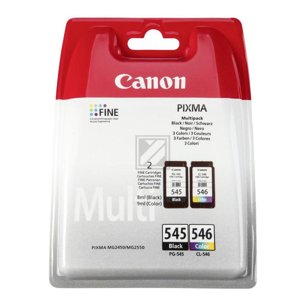ORIGINAL Canon Multipack Schwarz / mehrere Farben PG-545 + CL-546 8287B005 PG-545 + CL-546