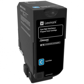 ORIGINAL Lexmark Toner Cyan 84C2HC0 ~16000 Seiten Rückgabe-Druckkassette, hohe Kapazität