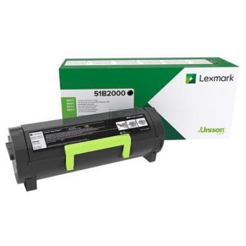 ORIGINAL Lexmark Toner Schwarz 51B2000 ~2500 Seiten Rückgabe-Druckkassette