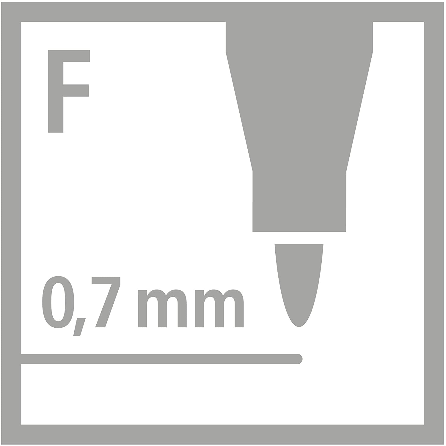 Folienstift STABILO OHPen universal permanent, Einzelstift - schwarz - fein, Strichbreite 0,7 mm,  fein (F) Eigenschaften:  wasserfest, permanent, wischfest, 1 Pack = 10 St