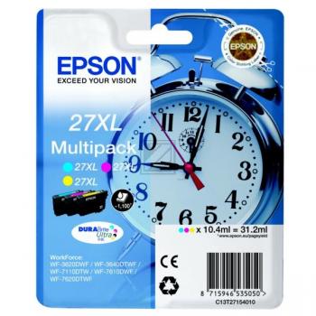 ORIGINAL Epson Multipack Cyan / Magenta / Gelb C13T27154012 T2715 3 Tintenpatronen: T2712 + T2713 + T2714