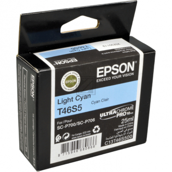 ORIGINAL Epson Tintenpatrone Cyan (hell) C13T46S500 T46S5 25ml Ultrachrome® Pro10