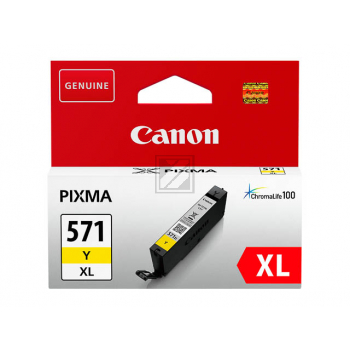 ORIGINAL Canon Tintenpatrone Gelb CLI-571y XL 0334C001 11ml
