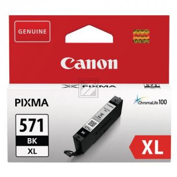 ORIGINAL Canon Tintenpatrone Schwarz CLI-571bk XL 0331C001 11ml