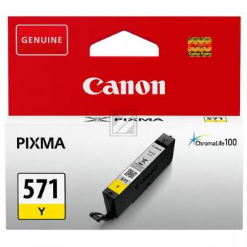 ORIGINAL Canon Tintenpatrone Gelb CLI-571y 0388C001 6,5ml