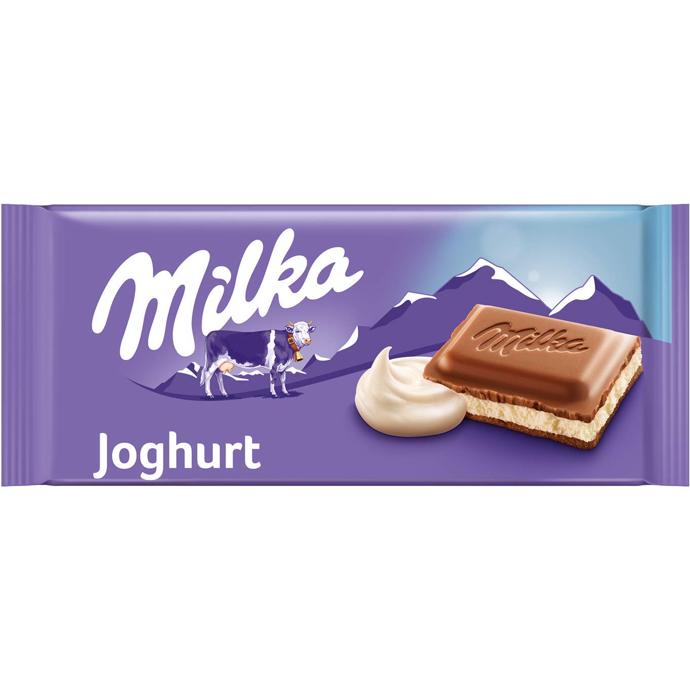 100g Tafel, Milka Joghurt, Schokoladentafel mit cremiger Joghurt-Füllung, noch schokoladiger 