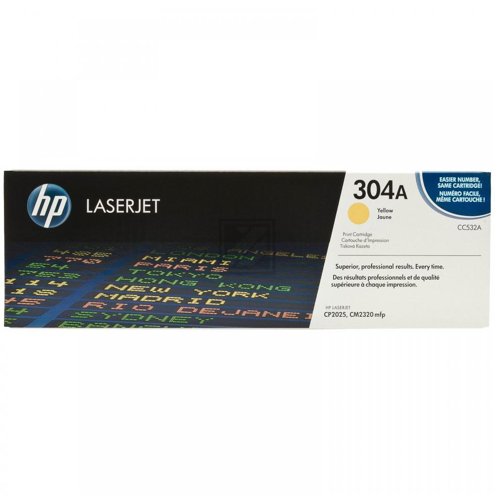 ORIGINAL HP Toner Gelb CC532A 304A ~2800 Seiten