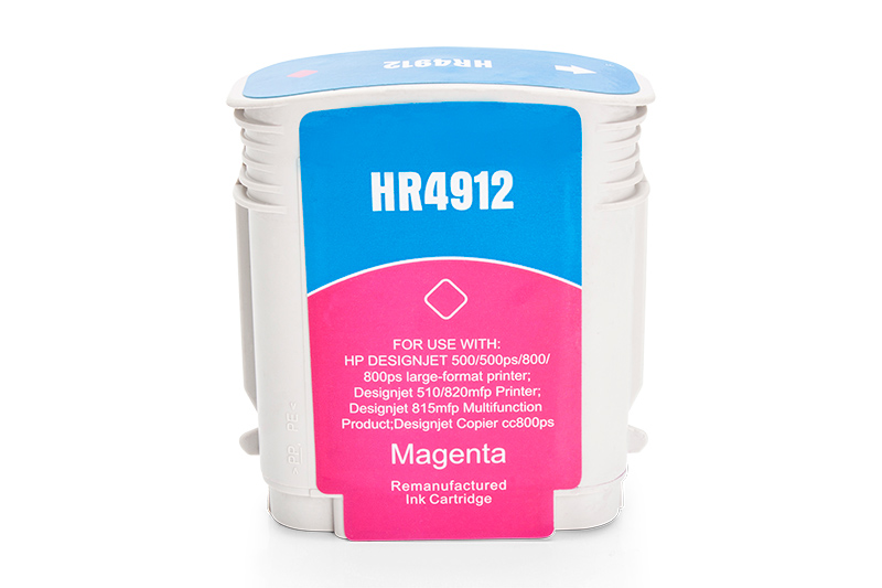 Recycelte Tintenkartuschen HP C4912A, No.82 MAGENTA 69ml