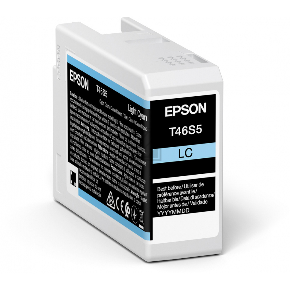 ORIGINAL Epson Tintenpatrone Cyan (hell) C13T46S500 T46S5 25ml Ultrachrome® Pro10