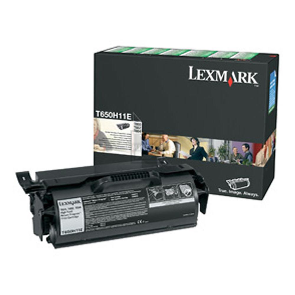 ORIGINAL Lexmark Toner Schwarz T650H11E ~25000 Seiten Druck Einheit, kombinierte Bildtrommel/Toner Rückgabekassette, hohe Kapazität