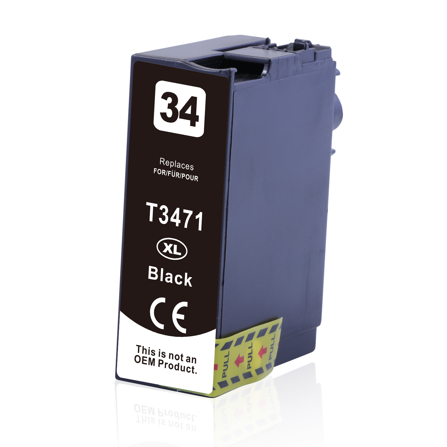 EuroCartridge kompatibel Tintenpatrone Schwarz EuroT3471 T3471 ~1100 Seiten kompatibel  : DIE Alternative, Top Qualität, volle Funktionsfähigkeit - kompatibel mit Epson T3471 (C13T34714010)