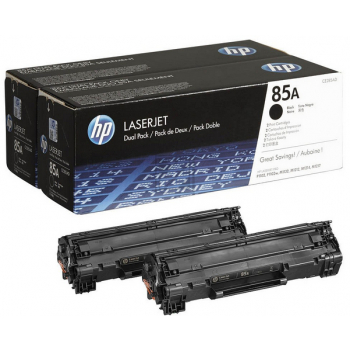 ORIGINAL HP Multipack Schwarz CE285AD 85A 2 Toner CE285A (85A) je 1.600 Seiten