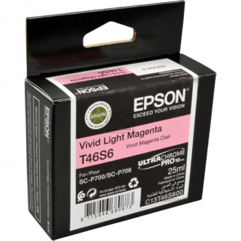 ORIGINAL Epson Tintenpatrone Magenta (hell) C13T46S600 T46S6 25ml Ultrachrome® Pro10