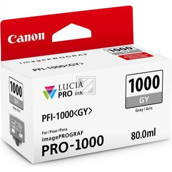 ORIGINAL Canon Tintenpatrone Grau PFI-1000gy 0552C001 80ml