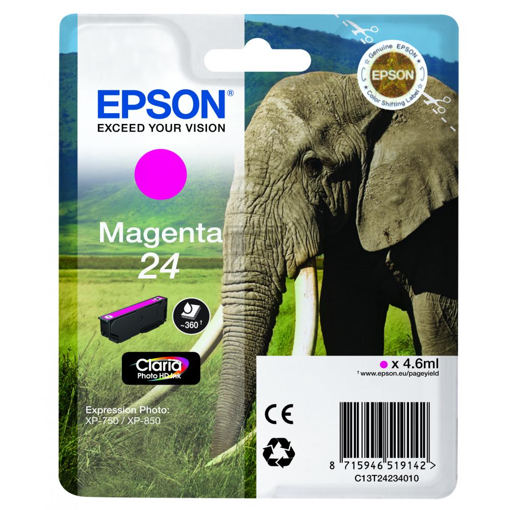 ORIGINAL Epson Tintenpatrone Magenta C13T24234012 T2423 ~360 Seiten 4,6ml