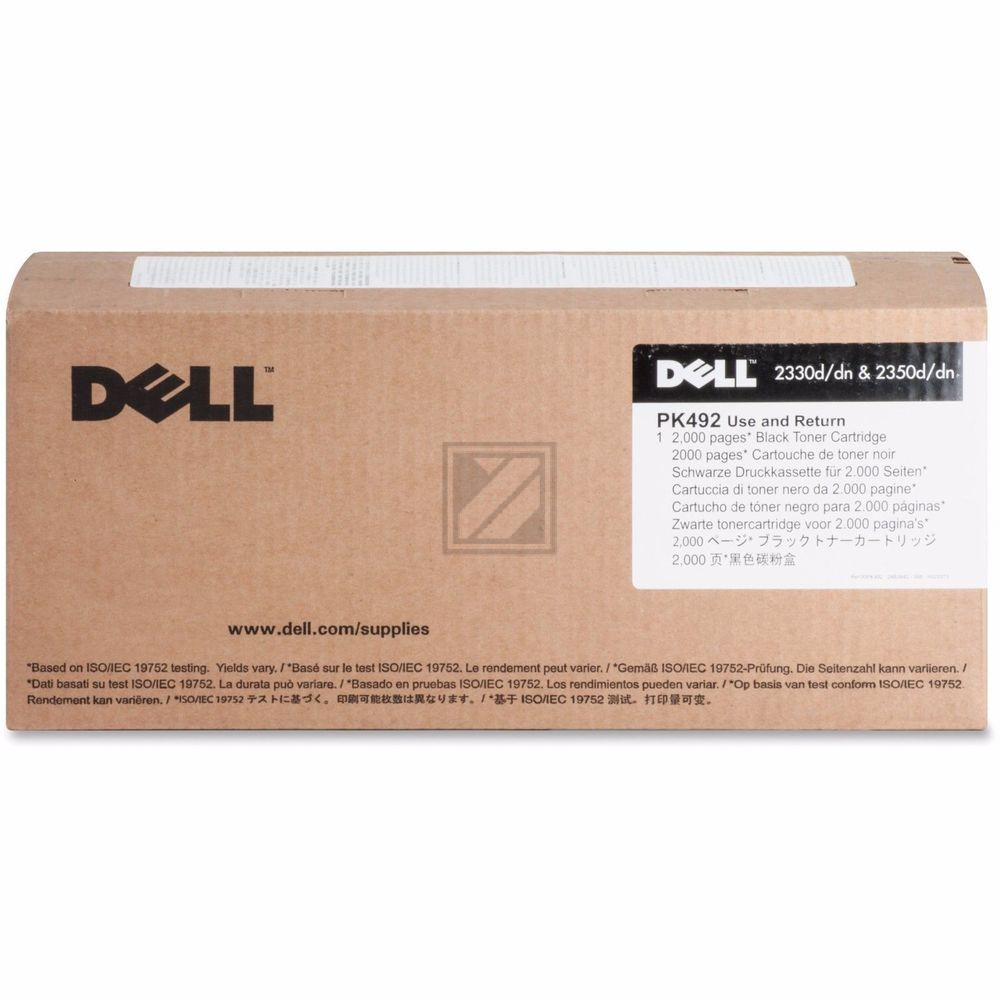 ORIGINAL Dell Toner Schwarz 593-10337 PK492 ~2000 Seiten Rückgabe-Druckkassette