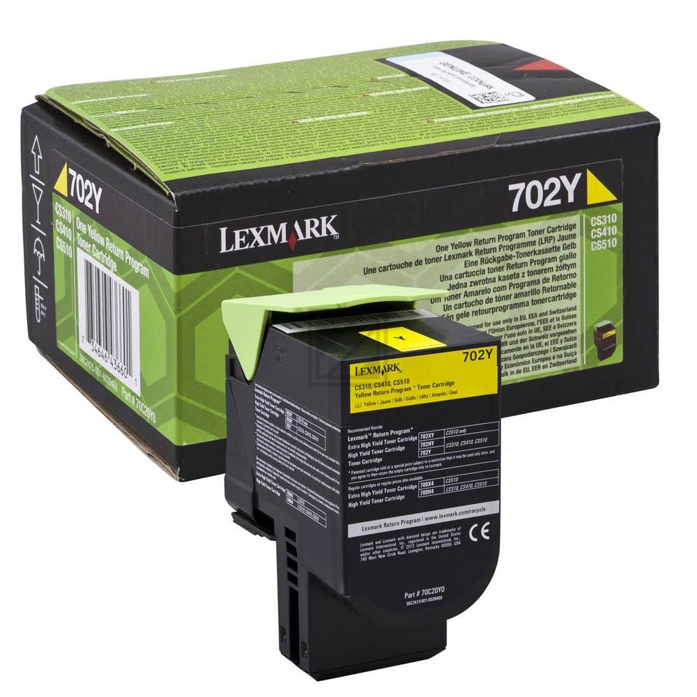 ORIGINAL Lexmark Toner Gelb 70C2XYE ~4000 Seiten Corporate Toner