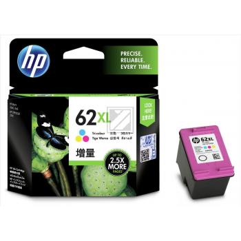 ORIGINAL HP Tintenpatrone mehrere Farben C2P07AE 62 XL ~415 Seiten