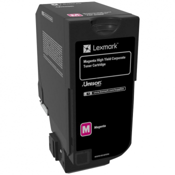 ORIGINAL Lexmark Toner Magenta 74C2HM0 ~12000 Seiten Rückgabe-Druckkassette, hohe Kapazität